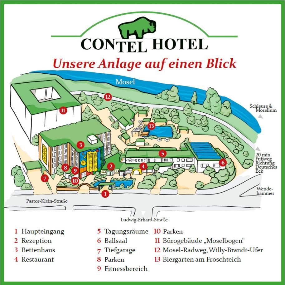 Contel Hotel Кобленц Екстериор снимка